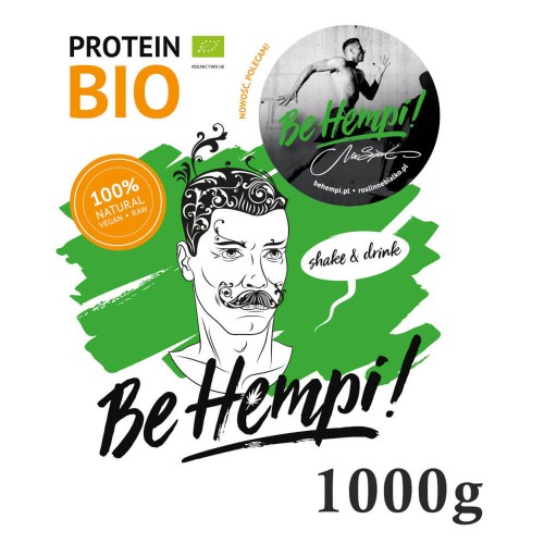 Białko konopne BIO 1000g Be Hempi!