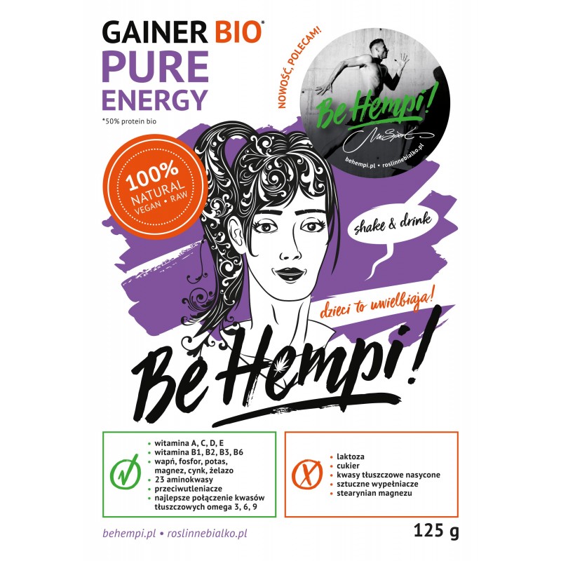 Gainer roślinny Be Hempi! 125 g